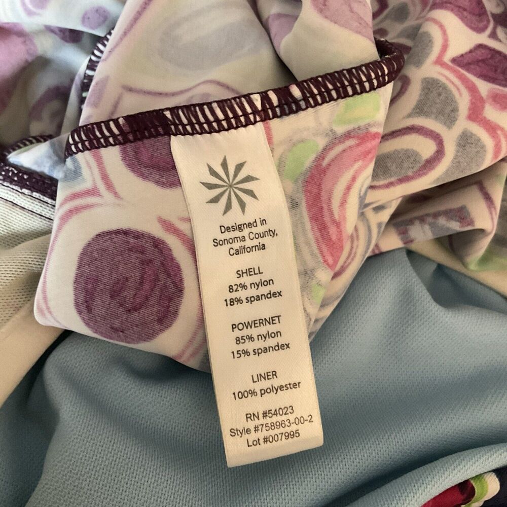 Athleta Swim Tank Top Tankini Multicolored Paisley‎ Underwired 2-36C/34D/32D Y2K - Picture 6 of 8